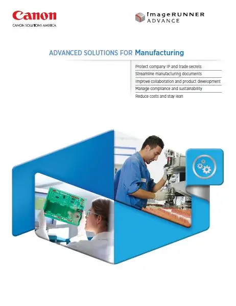 Canon, Advanced Solutions, Manufacturing, (Dealership Name)