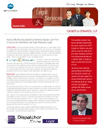 Legal, Casner & Edwards, law, Konica-Minolta, (Dealership Name)
