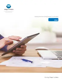 Cloud, Brochure, Konica-Minolta, (Dealership Name)