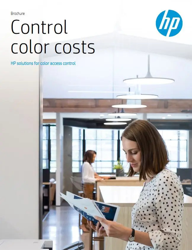 HP, Control Color Costs, Brochure, Hewlett Packard, (Dealership Name)
