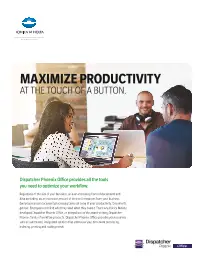 Konica Minolta, Maximize Productivity, Konica-Minolta, (Dealership Name)