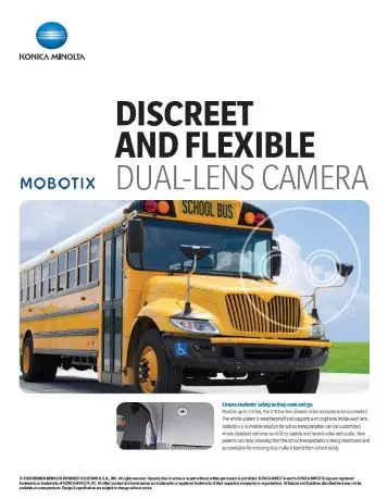 Mobotix, Dual Lens Camera, School Safety Solutions, Education, k-12, Konica Minolta, (Dealership Name)