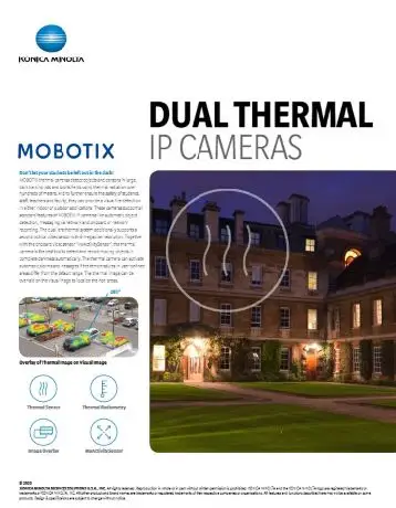 Mobotix, Dual Thermal IP Cameras, Konica Minolta, (Dealership Name)