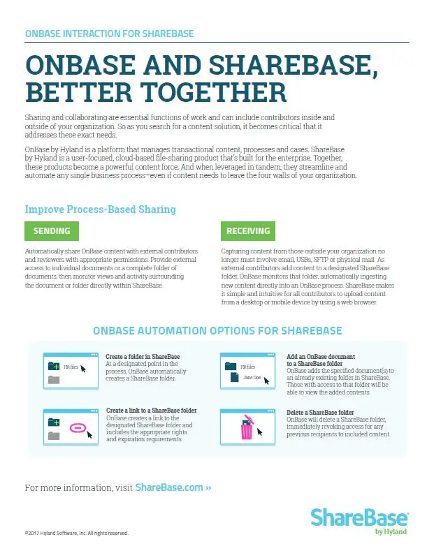 OnBase, ShareBase, Kyocera, Software, Document Management, (Dealership Name)