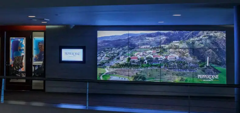 Pepperdine, Video Wall, Digital Signage, Toshiba, (Dealership Name)