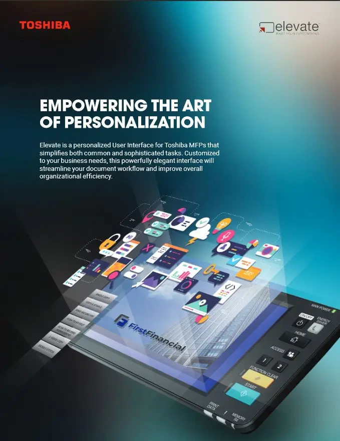 Elevate, Brochure, Toshiba, (Dealership Name)