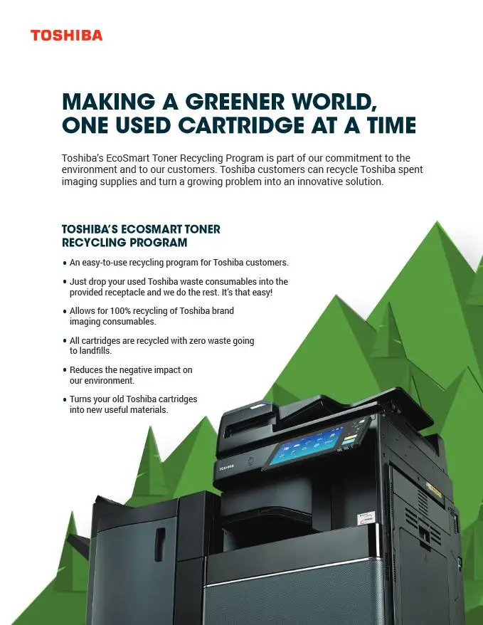 Toner Recycling Program, Toshiba, (Dealership Name)