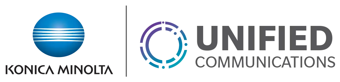 Unified Communications, Konica Minolta, logos, (Dealership Name)