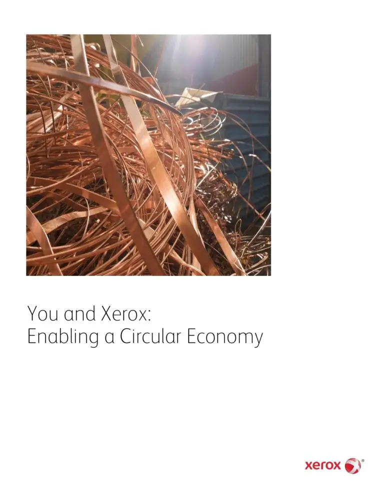 Enabling A Circular Economy, Go Green, Recycle, Xerox, Environment, (Dealership Name)