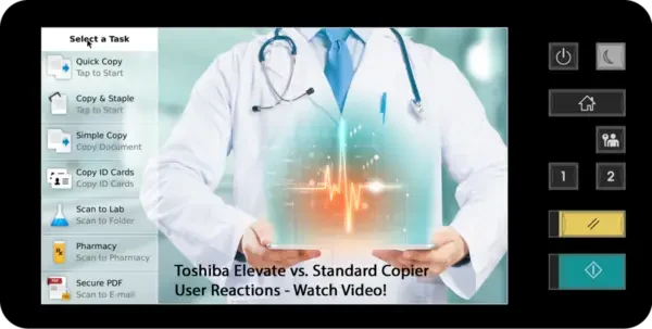 Elevate, Screen, Healthcare, Toshiba, (Dealership Name)