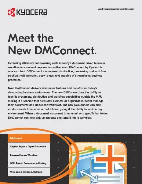 Kyocera, Software, Capture And Distribution, Dmconnect, (Dealership Name)