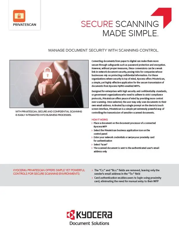Kyocera,Software, Capture, Distribution, Private Scan, (Dealership Name)