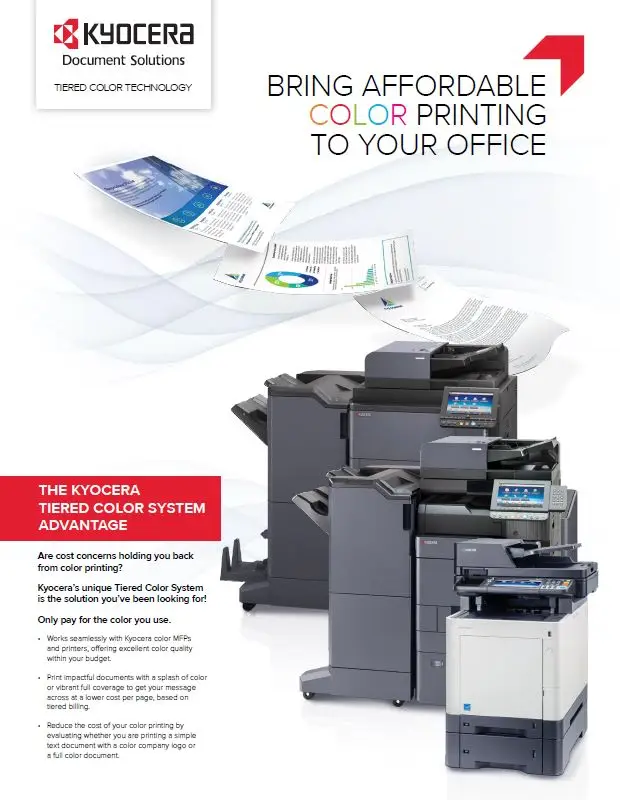 Kyocera, Software, Cost Control And Security, Tiered Color Monitor, (Dealership Name)