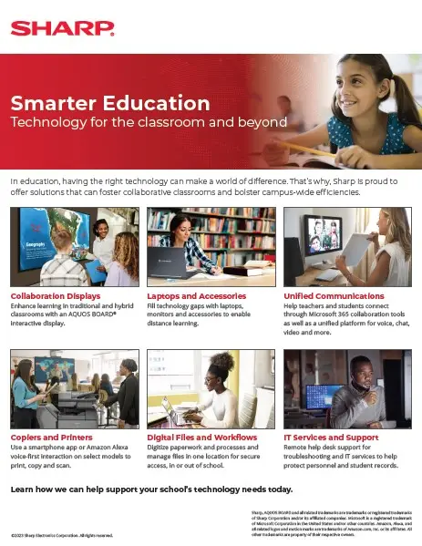 Sharp, Aquos Board, Education, (Dealership Name)