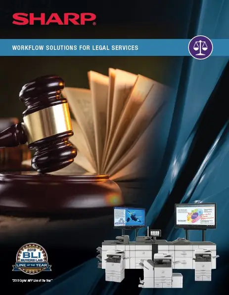 Sharp, Color Advanced, Legal Brochure, (Dealership Name)