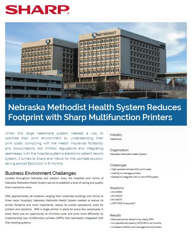 Sharp, healthcare study, EMR, (Dealership Name)