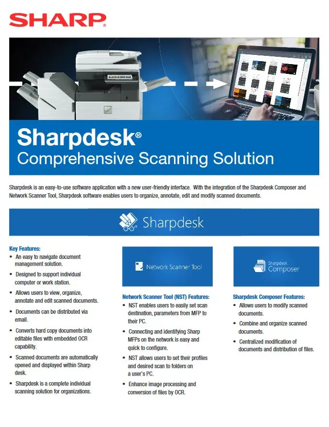 Sharp, Sharpdesk, scanning solution, (Dealership Name)