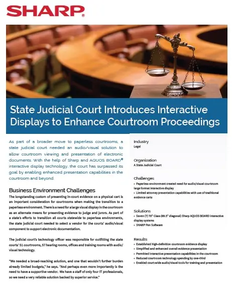 Sharp, State Judicial Court, Case Study, Legal, (Dealership Name)