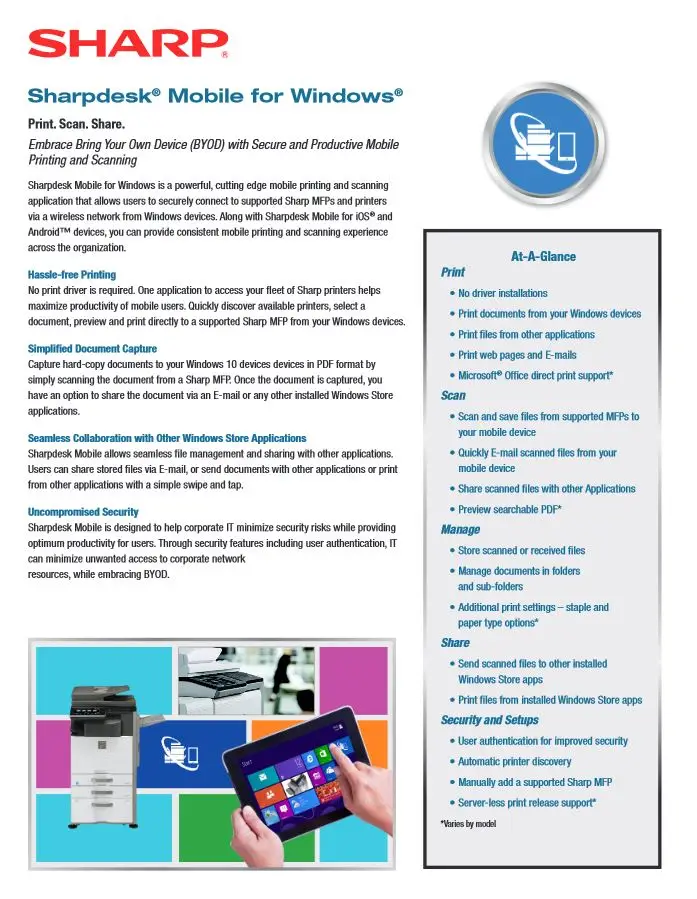 Sharpdesk, Mobile For Windows, sharp, (Dealership Name)