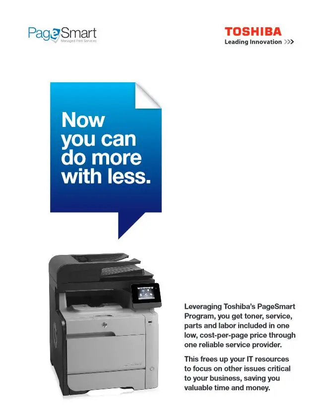 Page Smart, MPS, MDS, Toshiba, (Dealership Name)