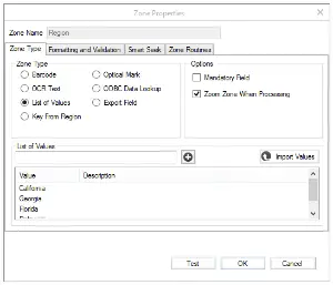 List Of Values, Umango, (Dealership Name)