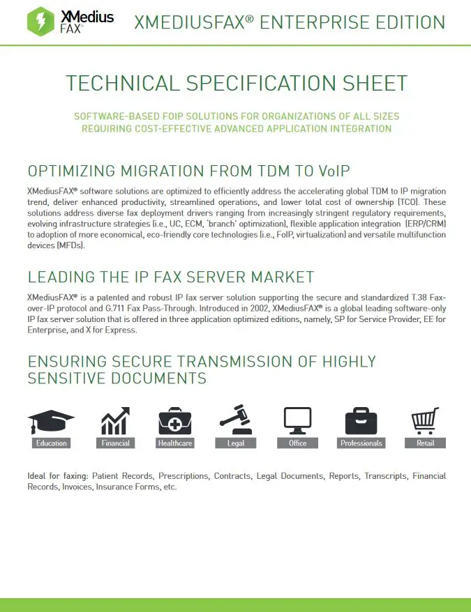 Xmedius Fax Enterprise Edition Brochure, XMedius Fax, (Dealership Name)